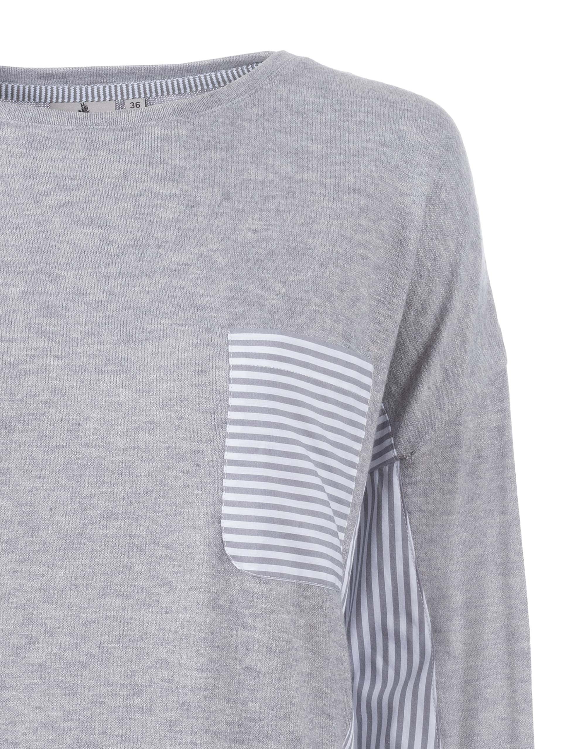 s'questo Maglia 1/1 Maglione Righe Borsa Grigio Soquesto Collezione Good Vibes