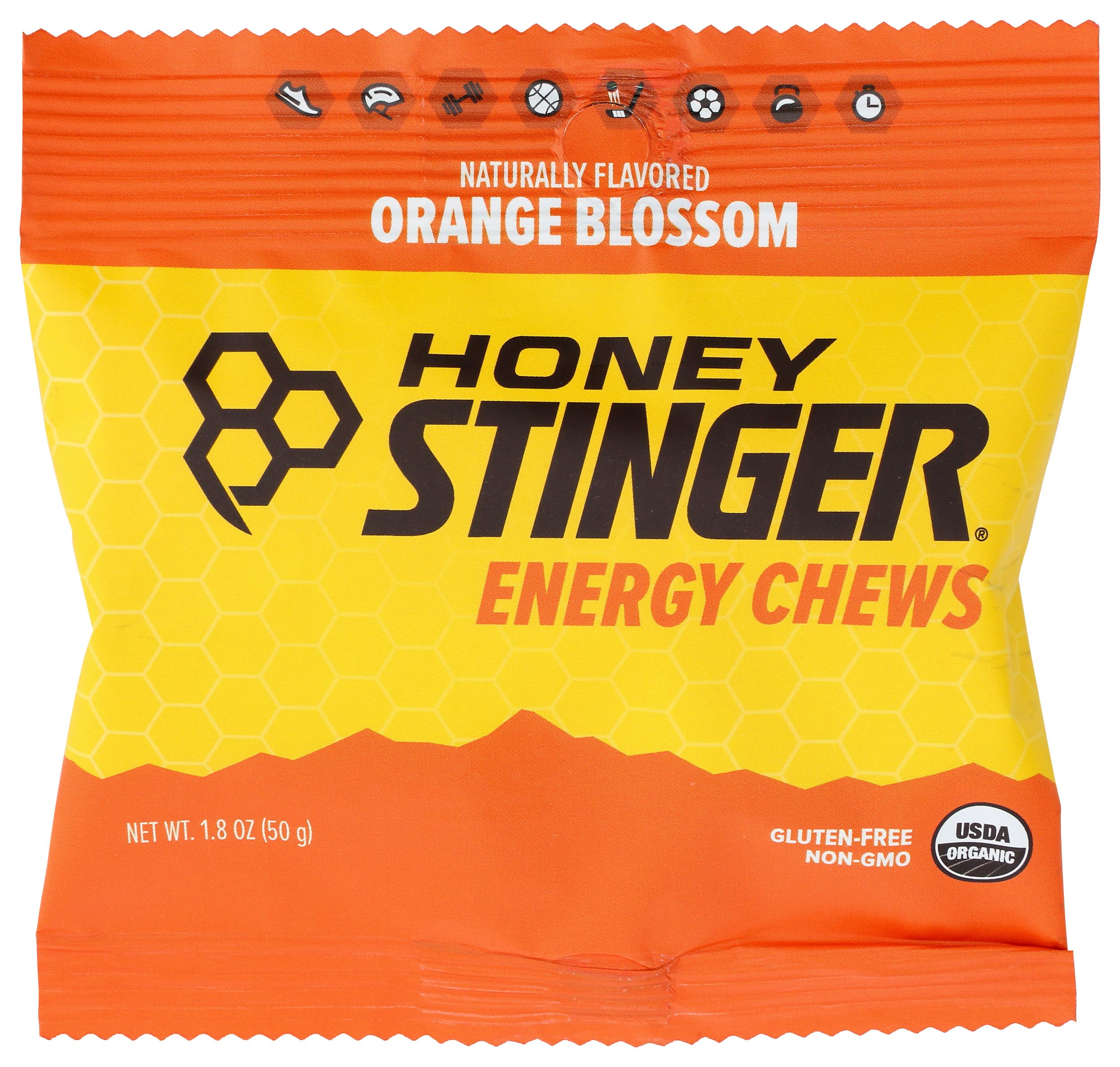 Honey Stinger, Chew Energy Orange Blossom Organic, 1.8 Ounce