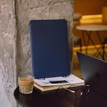 Comfyable Laptop Kılıfı 15 inç MacBook Air 15 M3 Pro/Max 2024 A3114 & M2 2023 A2941 ile Tam Uyumlu, Suni Deri Kılıf Kılıf, Gece Mavisi