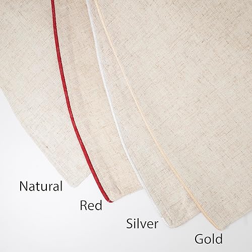 Miniatura 4 de SARO LIFESTYLE Toscana - Falda de árbol con ribete plateado, 72 pulgadas (XM731.S72R)