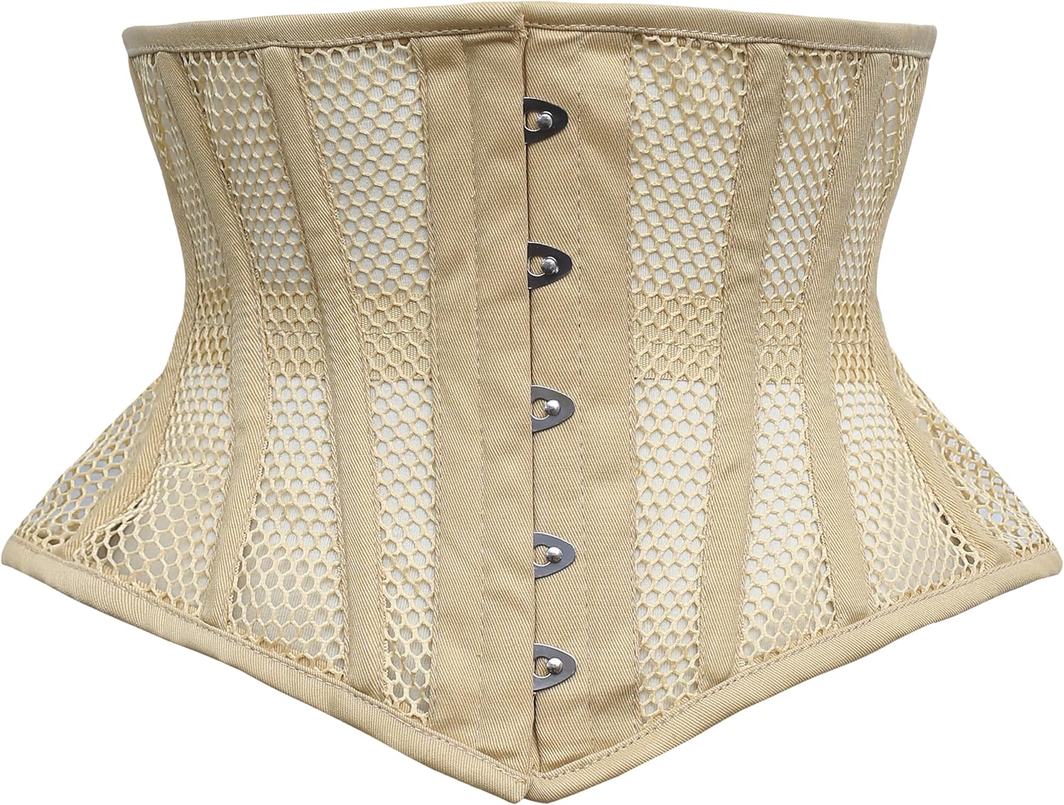 Cincnher Women's Waspie Corset Underbust Waist Training Steel Boned Corset