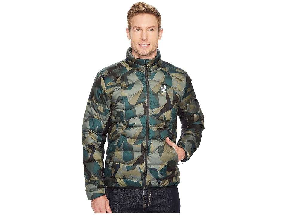 

Spyder Geared Full Zip Synthetic Down Jacket (Guard Camo Print/Black) Men's Coat