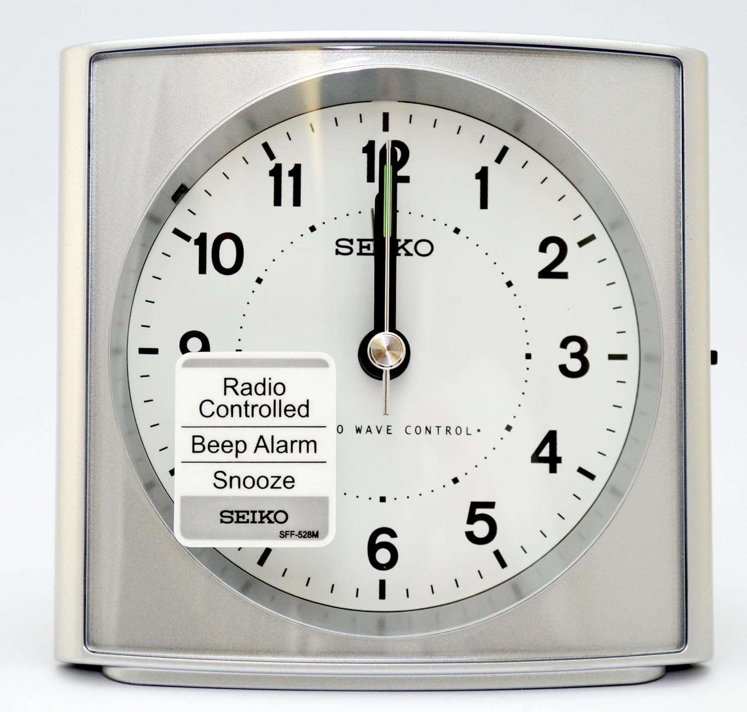 SEIKO RADIO CONTROLLED ALARM CLOCK SILVER Amazon.fr Autres