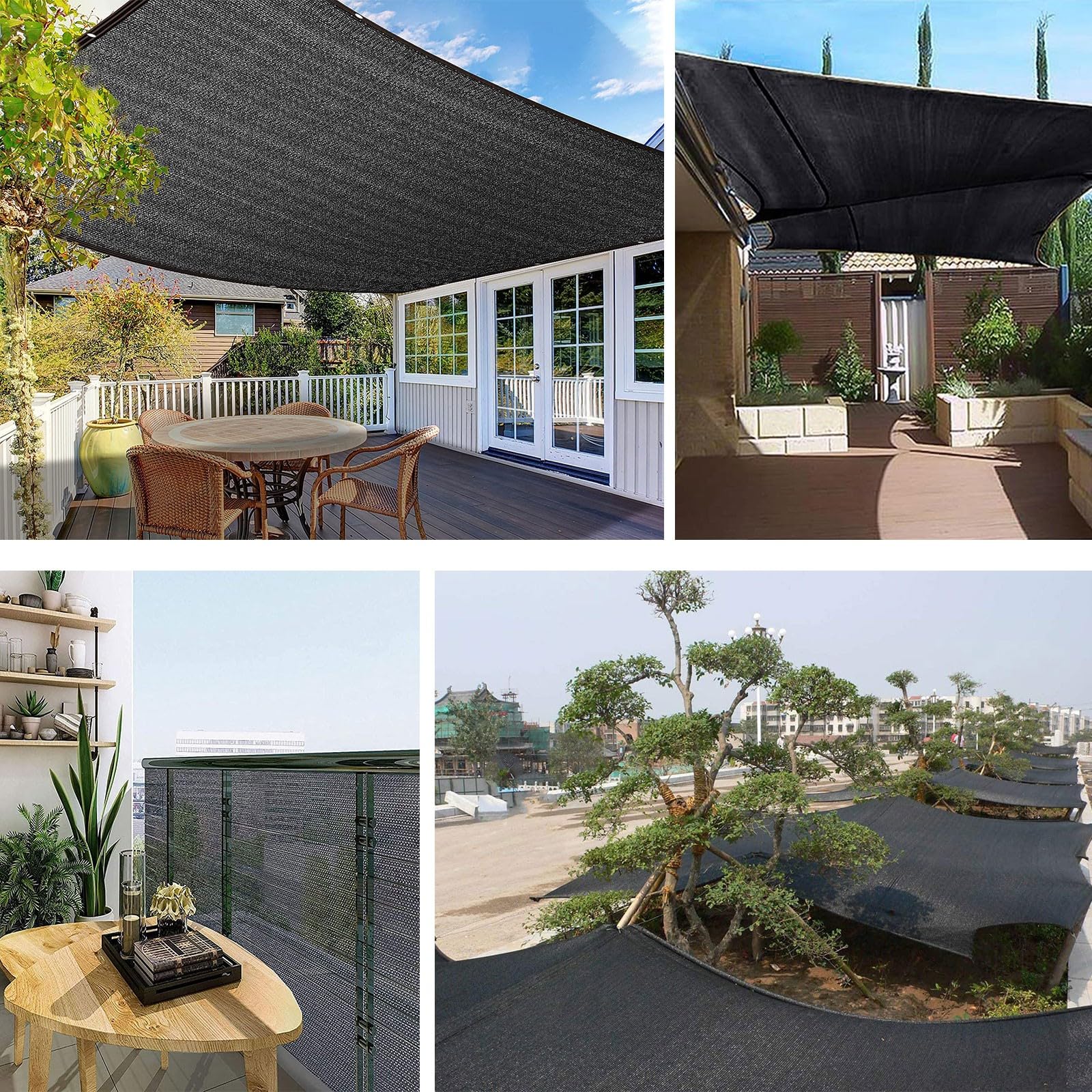 Schattierungsnetz Mit Ösen – 85% Beschattung, UV-beständig | Für Terrasse, Garten & Carport In Verschiedenen Größen
