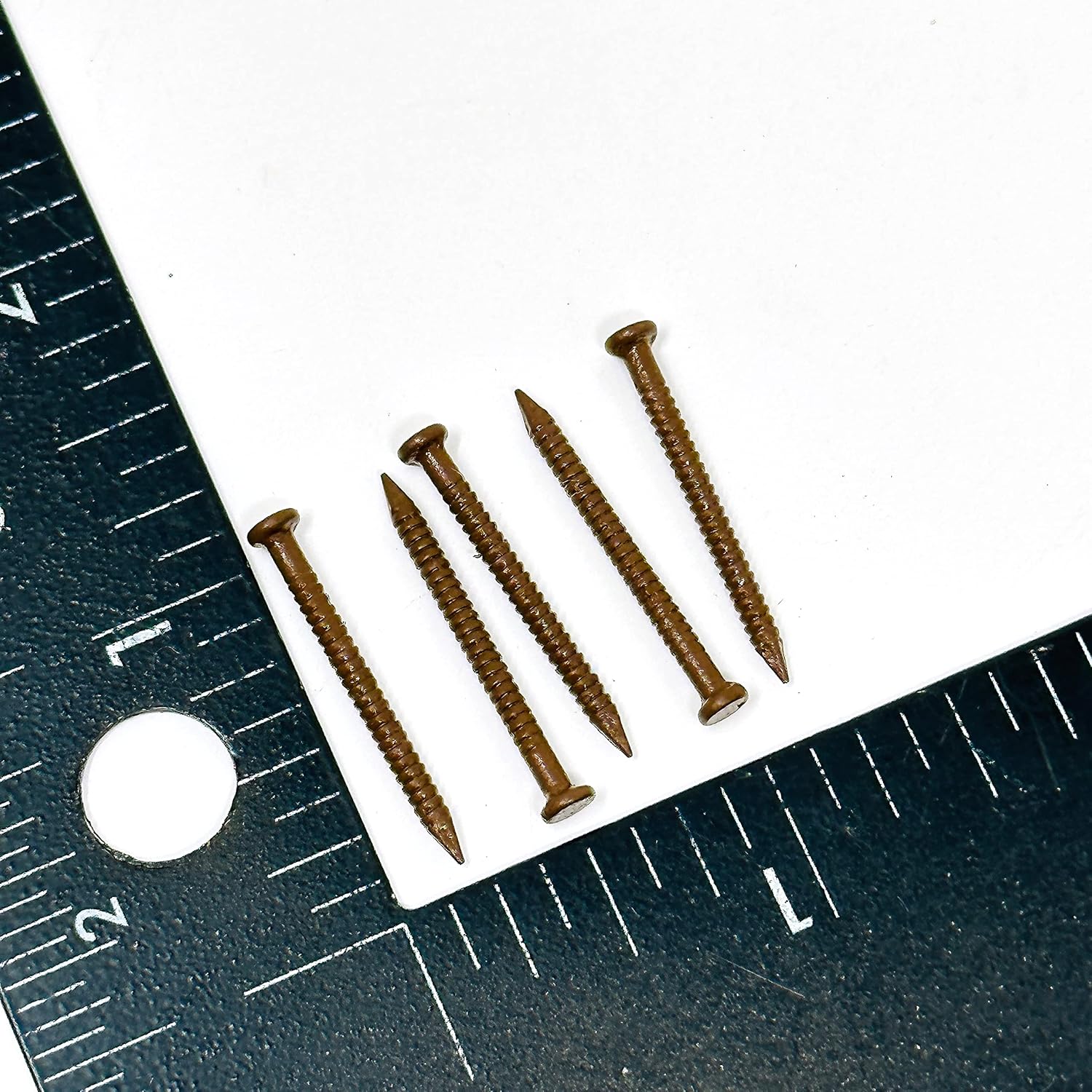 Everbilt Brown Paneling Nail for Mounting Panel Board to Wood Studs, Ring Shank, 1 inch, Pack of 40 Nails
