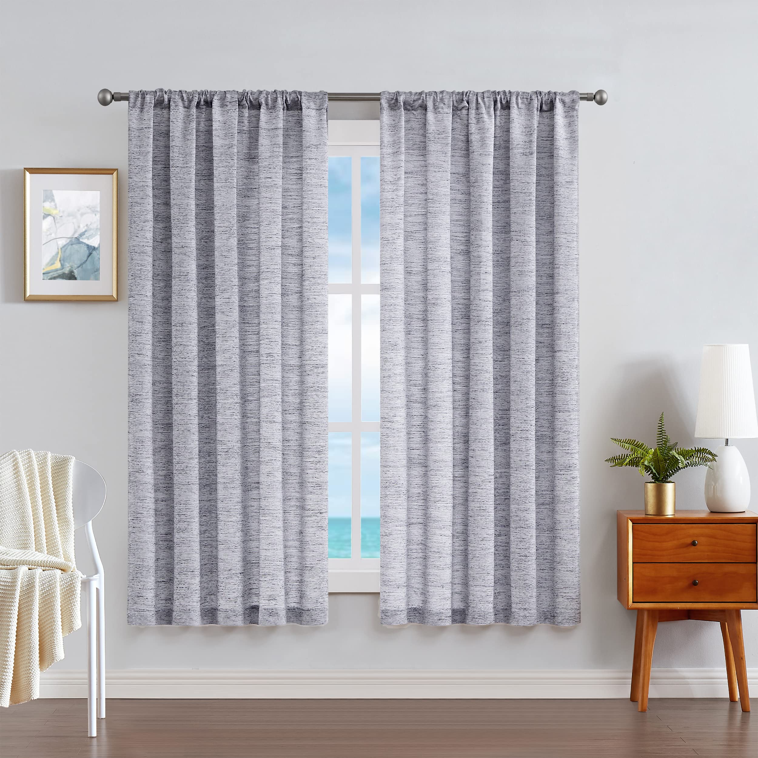 Nautica Tende Velate Crushed Classics, Set 2 Pannelli, Effetto Stropicciato, 132x213 Cm, Bianco, Per Una Luce Morbida E Privacy - 3