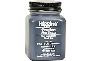 Higgins Ink: Black India Fountain Pen Ink, 2.5 Oz Bottle (46030)
