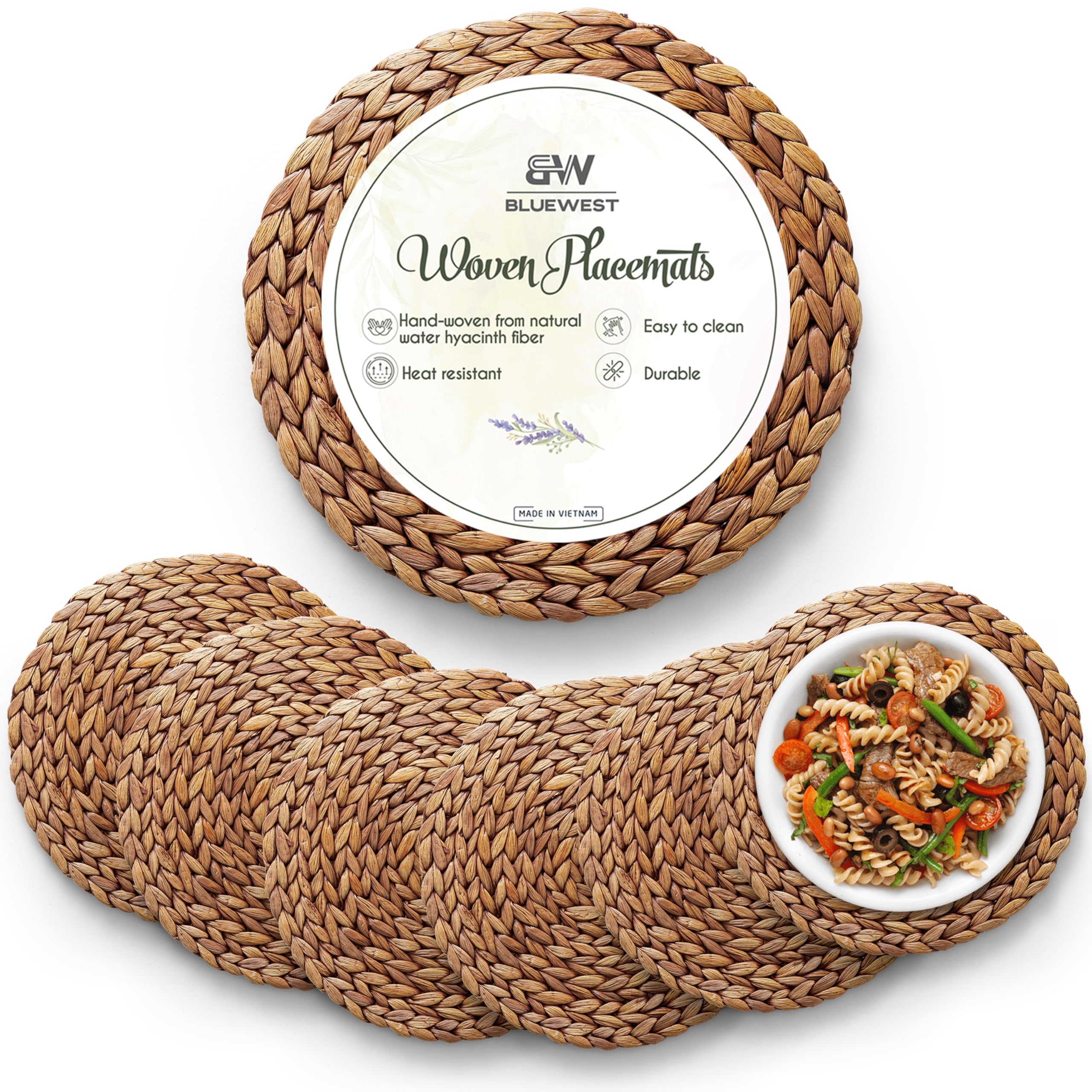 Amazon.com: BLUEWEST Woven Placemats (Sizes:11.8
