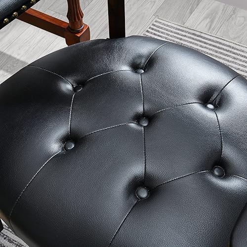 Miniatura 6 de Silla de comedor con ruedas, sillas de capitán con rodillos, juegos de dinette, sillas de póquer con ruedas, mesa de cocina, sillas rodantes, silla