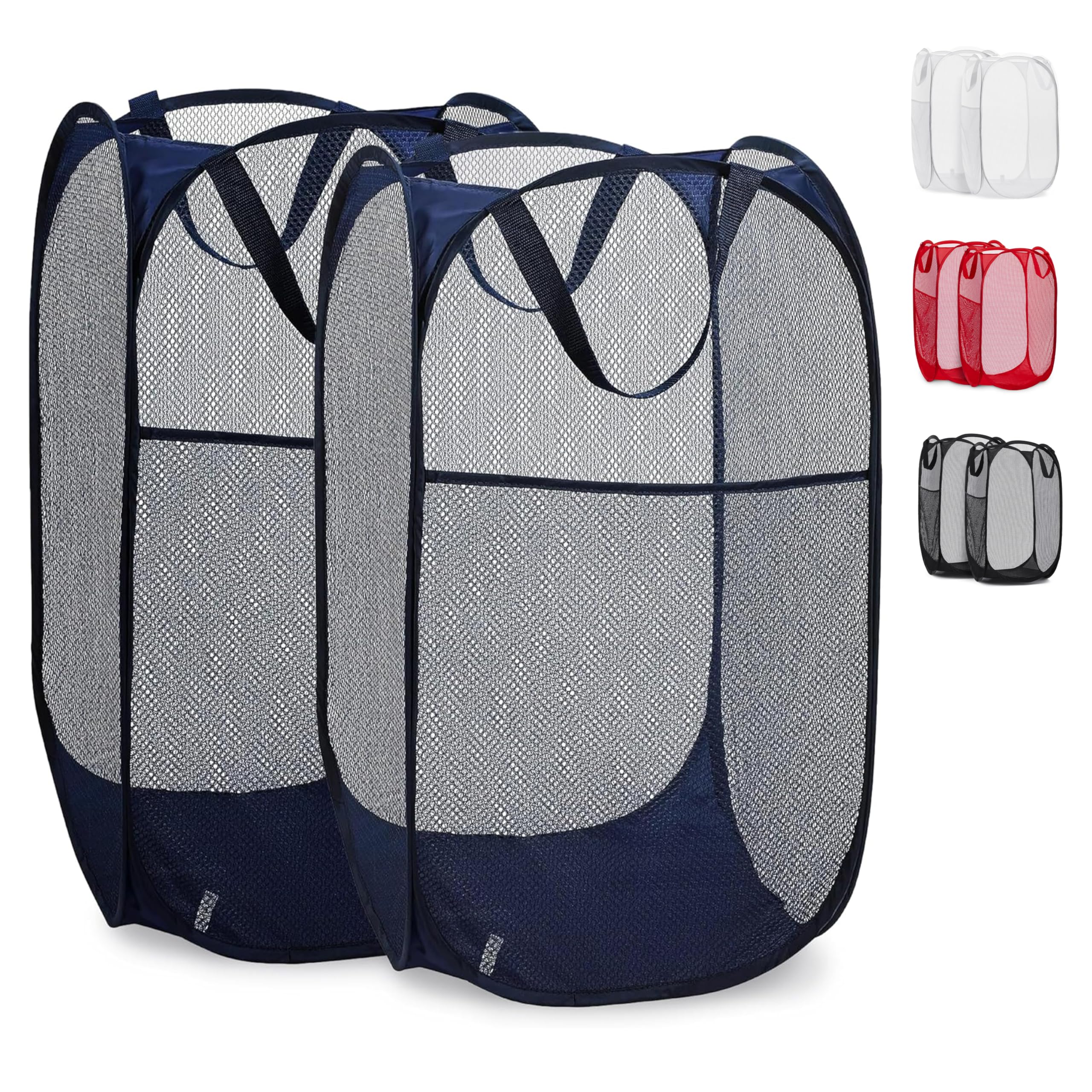 Handy Laundry Collapsible Mesh Pop Up Laundry Hamper 2-Pack