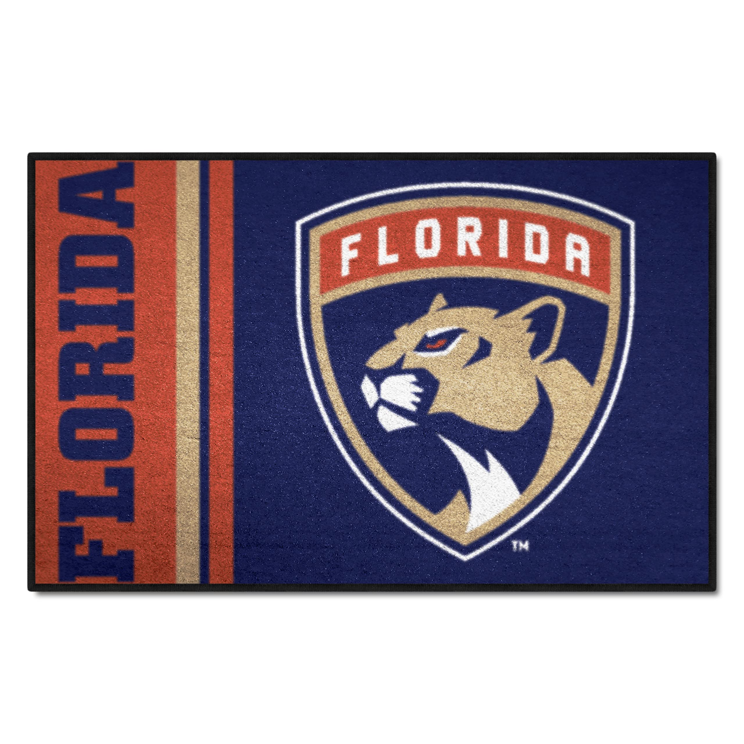 FANMATS 19264 Florida Panthers Starter Mat Accent Rug - 19in. x 30in. | Sports Fan Home Decor Rug and Tailgating Mat Uniform Design