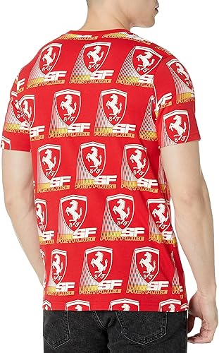 Miniatura 4 de PUMA Camiseta estándar Ferrari Race para hombre, Rosso Corsa-AOP, XXL
