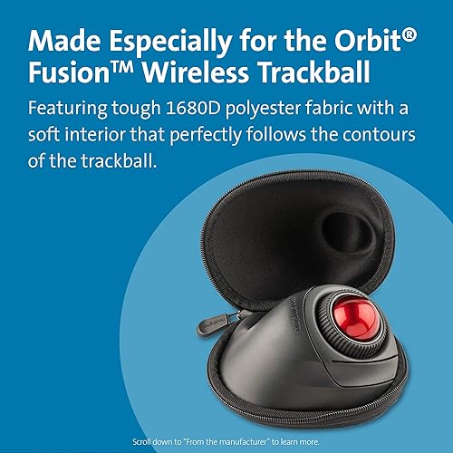 Miniatura 2 de Kensington Orbit Fusion  - Estuche rígido inalámbrico para Trackball (K97500WW), color negro