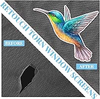 Vista 5 de Eersida 16 imanes de colibrí para puertas mosquiteras de doble cara, adhesivos magnéticos decorativos para ventanas, patios, puertas correderas