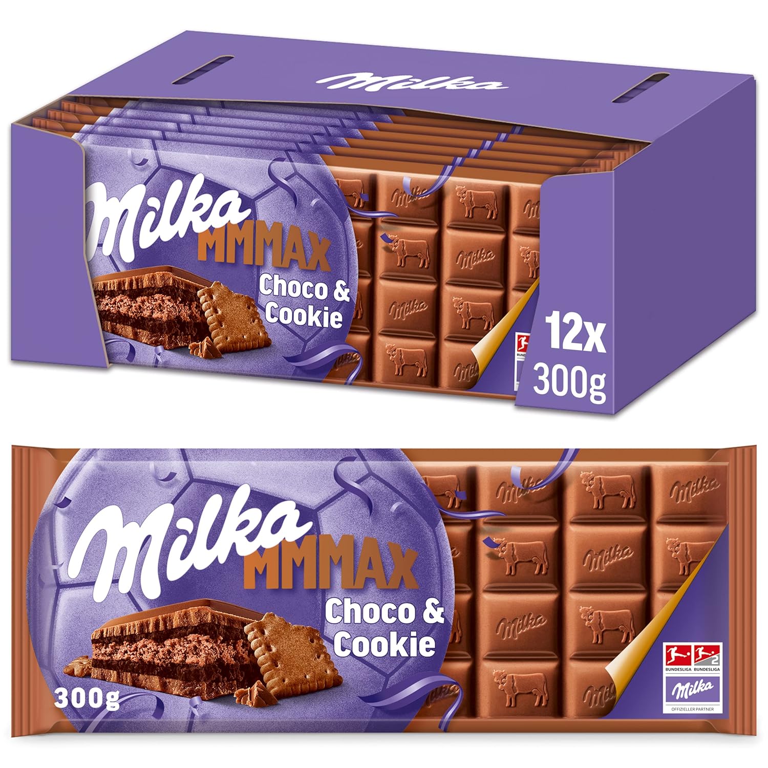 Milka Mmmax Choco und Cookie, 12 x 300g, Schokoladentafel aus ...