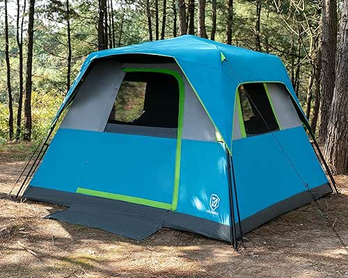 EVER ADVANCED 6 Person Camping Tent, Blackout Design Tent for