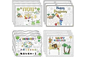R HORSE Passover Coloring Placemats for Kids
