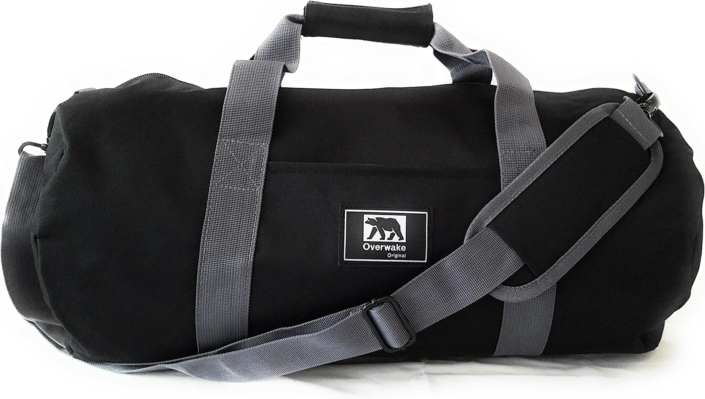 Small Gym Bag for Men and Women Sports Travel Duffle Overwake Original Black 19 inch Updated 2019 Model