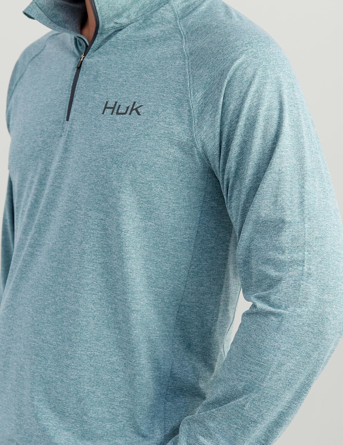 HUK mens Airweight 1/4 Zip, Lightweight Performance Long Sleeve Pullover With Upf Sun Protection - Image 4