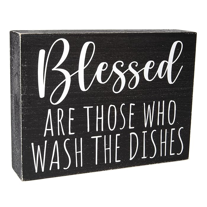 Buy Modern Farmhouse Kitchen Decor for Counter Black and White Kitchen Wall Decorations