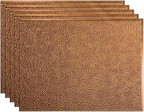 Miniatura 13 de FASÄDE Panel decorativo de vinilo martillado para salpicadero en ónix cepillado (muestra de 6 x 6 pulgadas) Ónix cepillado,Bronce antiguo,Bronce