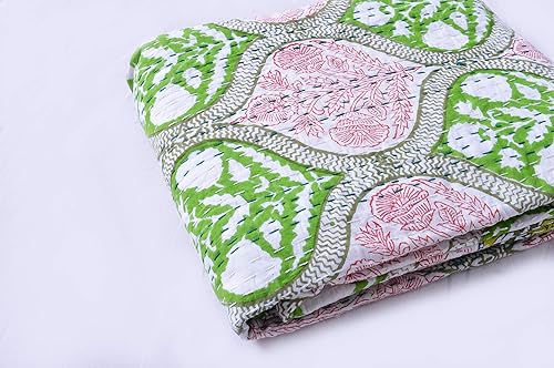 V Vedant Desings - Colcha india de algodón con estampado de Anokhi