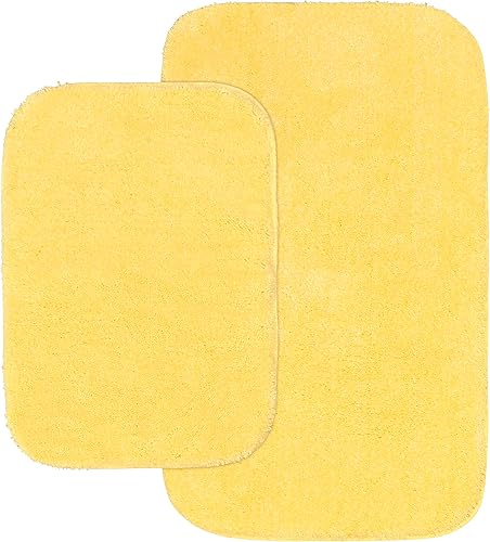 Miniatura 102 de Garland Rug 2 alfombras de baño tradicionales de nailon lavables de espuma marina (17 x 24 pulgadas, 21 x 34 pulgadas), suaves, absorbentes y Espuma