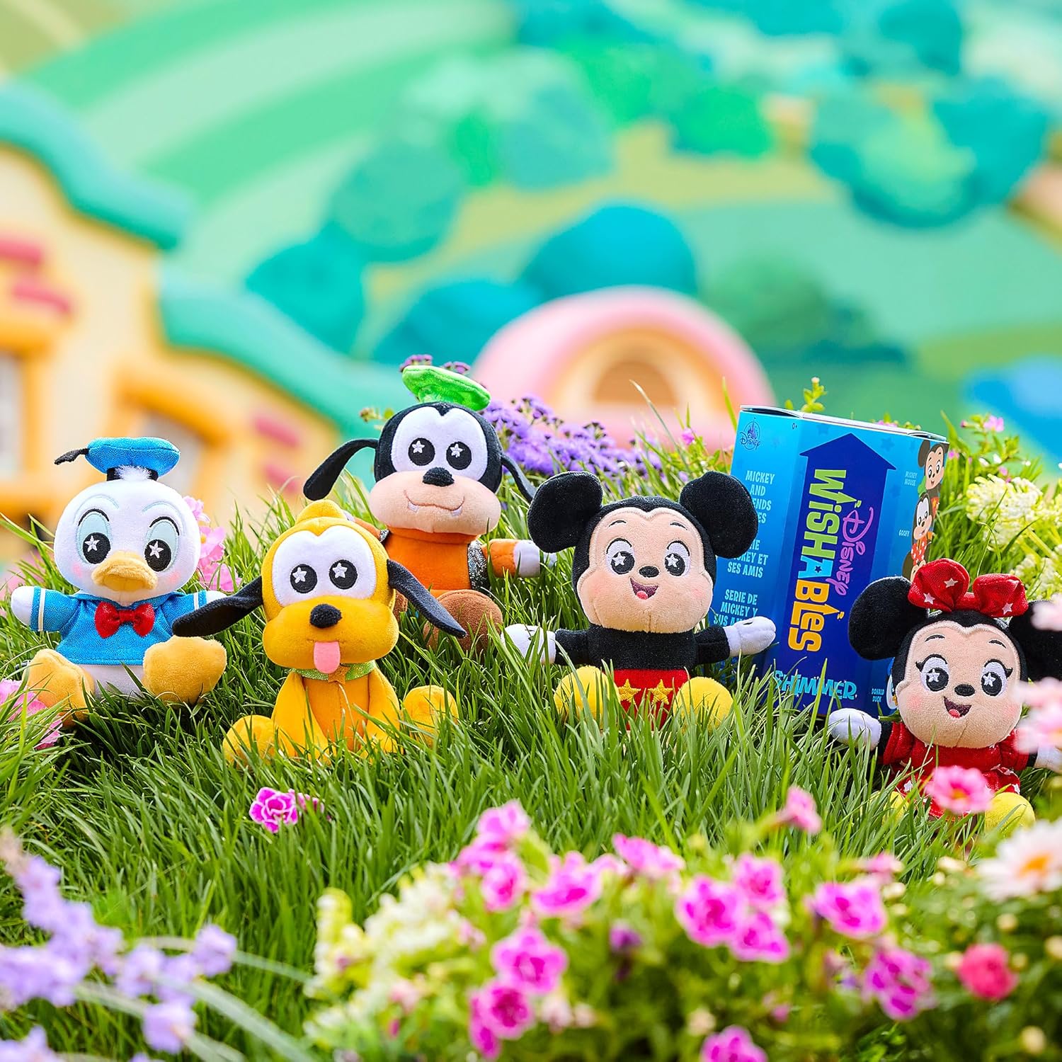 Disney Store Official Mickey Mouse & Friends Wishables Shimmer Series - Disney Blind Box Plush - 5 Inch Mystery Toys with Detailed Micro Plush Sculpting, Embroidered Stars and Shimmering Outfits