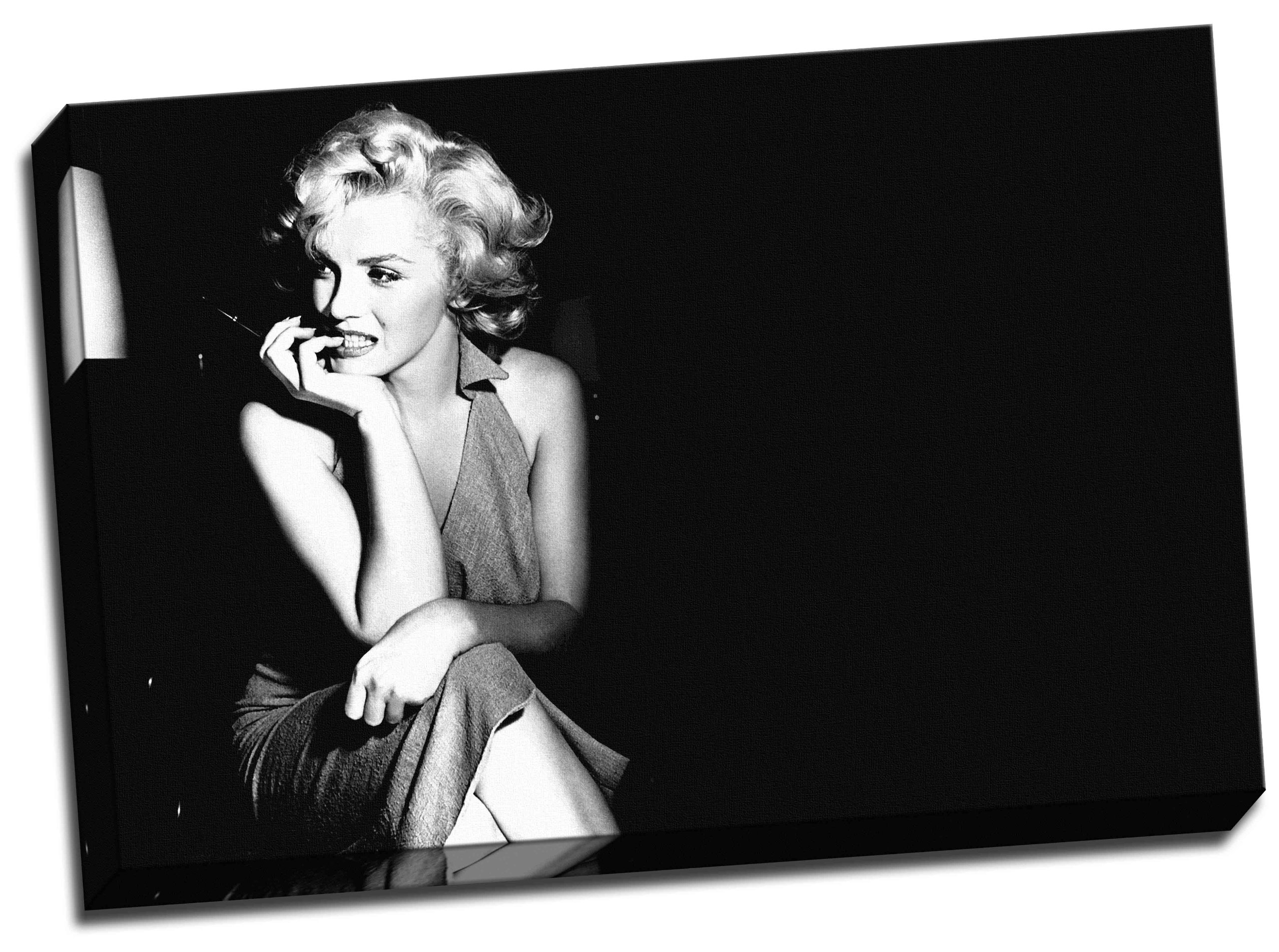 Panther Print Black Marilyn Monroe Canvas Art Print Framed Picture Large 20X30 Inches A1
