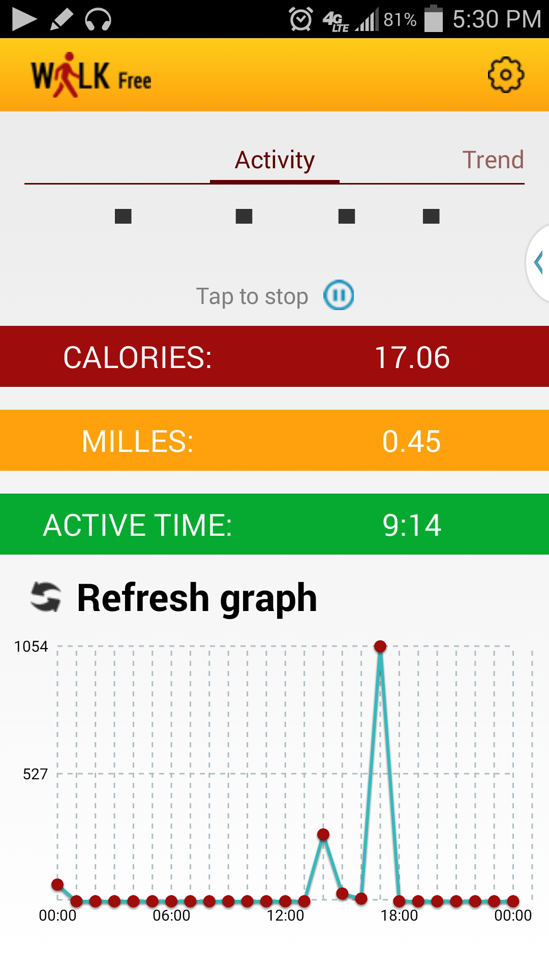 Walk Free Pedometer App on Amazon Appstore