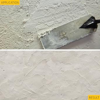 SIKA Sikacryl Stucco Repair, White, 1-Qt, Ready-Mix Stucco Patch for Large Cracks and Spalls, Acrylic-Based, Interior/Exterior, Textured, Moisture-Resistant