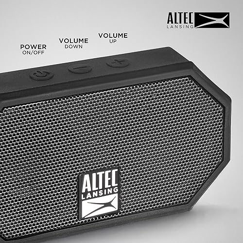 Miniatura 3 de Altec Lansing IMW257 Mini H2O - parlante Bluetooth a prueba de agua, arena, nieve y golpes IMW257-BLK