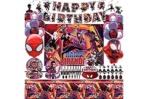Marvel Miles Morales Birthday Decoration Party Supplies Kit