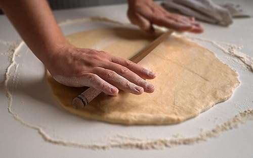 Miniatura 5 de Rodillo extra largo de madera de baklava turca de 31.5 in (31.5 pulgadas)  Para hornear, masa, pasta, cocina