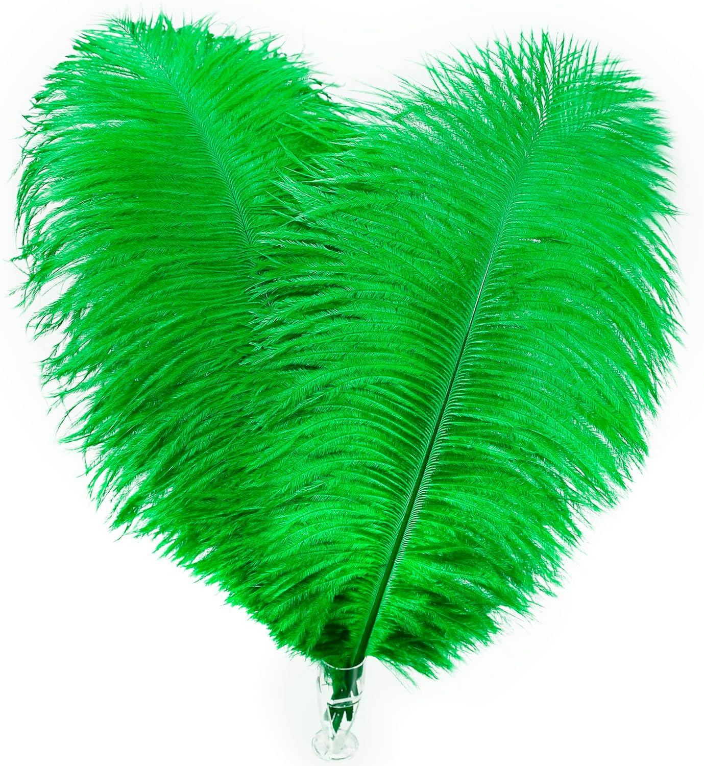Soarer Green Ostrich Feathers Bulk - 30pcs 8-10 inches for Wedding Party Centerpieces,Mardi Gras Decorations,Home Decor(Green)