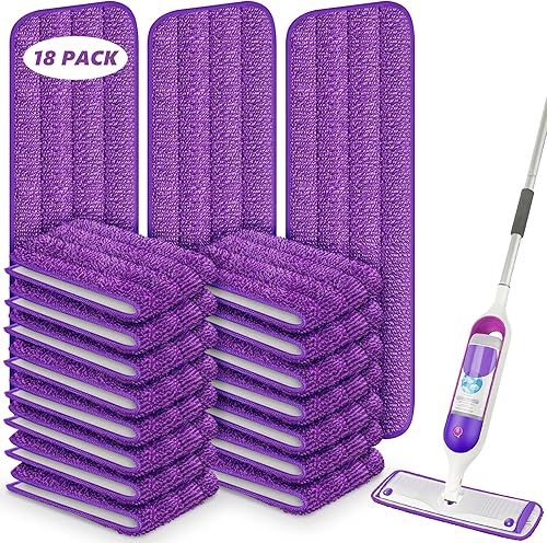 Miniatura 13 de 6 paquetes de almohadillas reutilizables para fregona compatibles con Swiffer PowerMop, almohadillas de microfibra para suelos de madera, repuestos