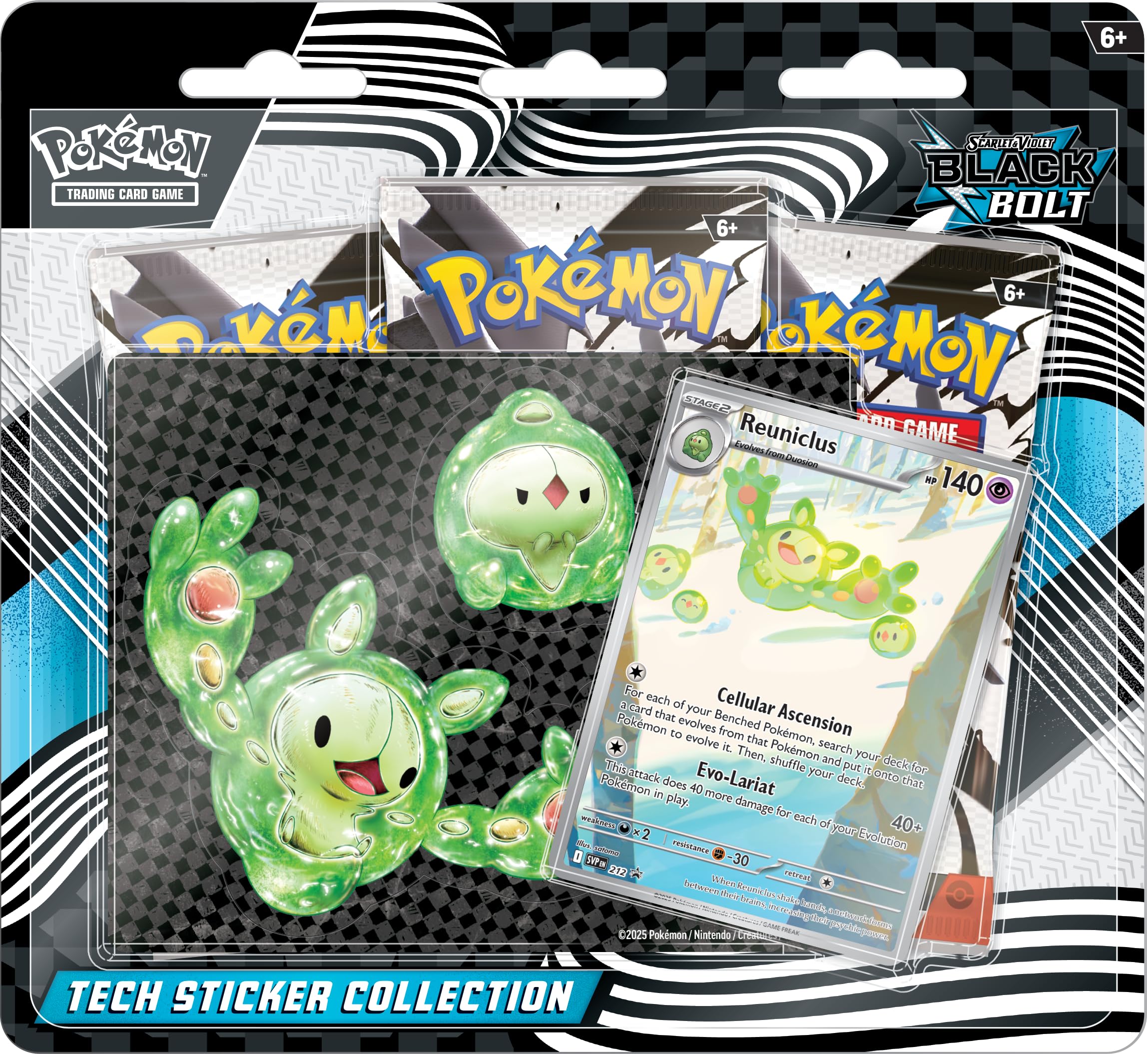 Pokémon TCG: Scarlet & Violet SV10.5 - Black bolt Tech Sticker Collection Blister - EN Pokémon TCG: Scarlet & Violet SV10.5 - Black bolt Tech Sticker Collection Blister - EN