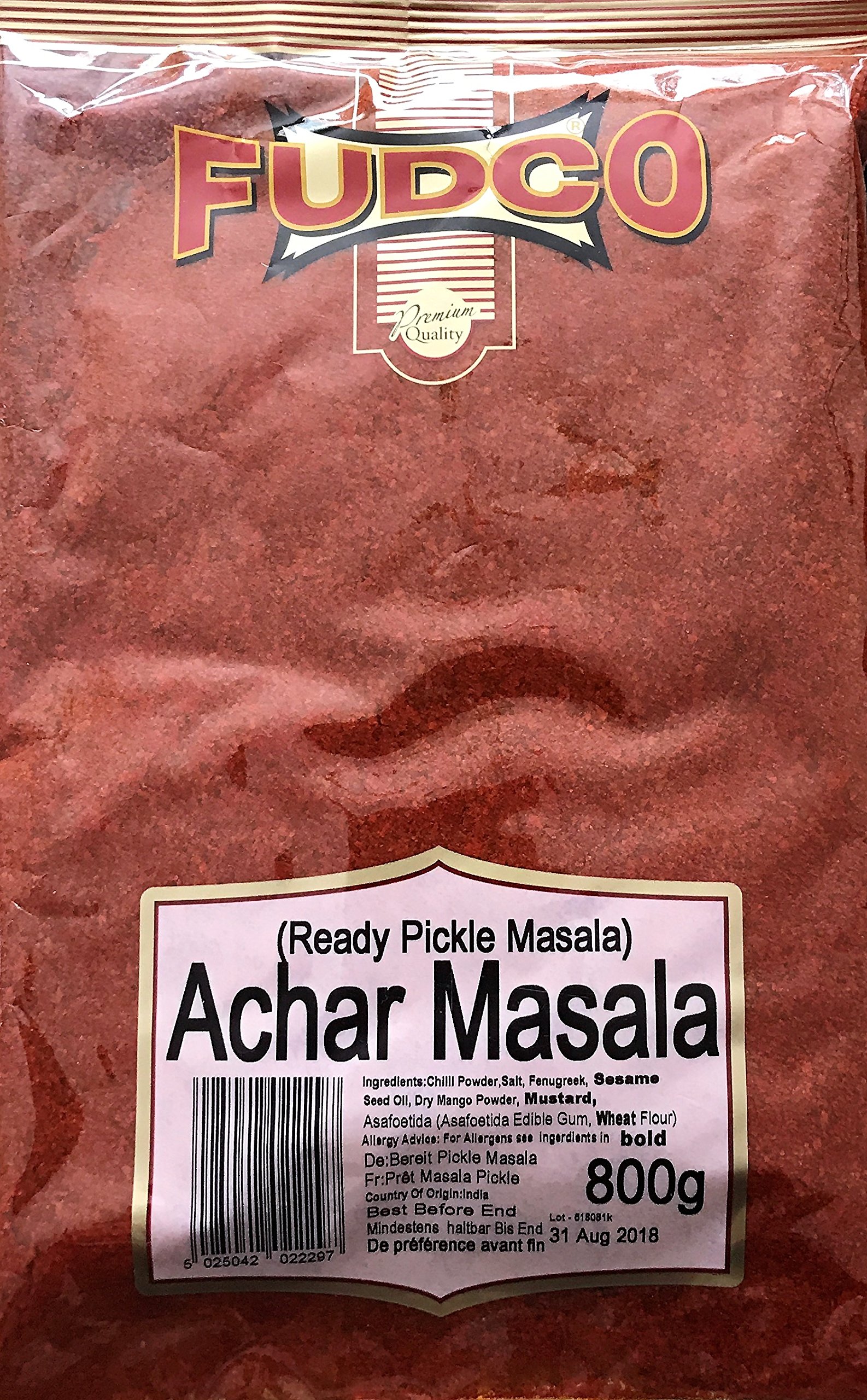 Fudco Achar Masala (Ready Pickle Masala) 800 g (paquete de 2)