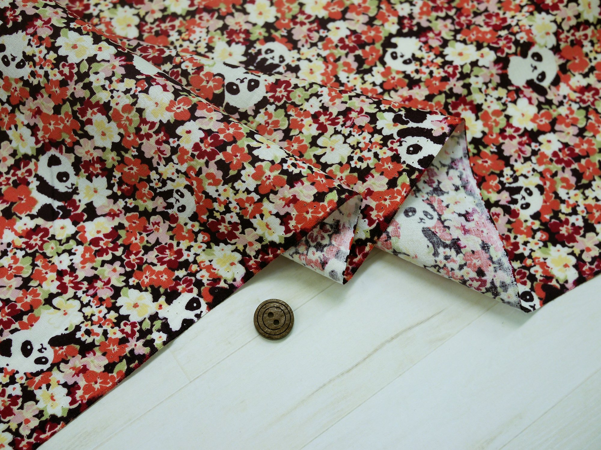 Amazon.co.jp: コスモテキスタイル リトルガーデン かくれパンダ