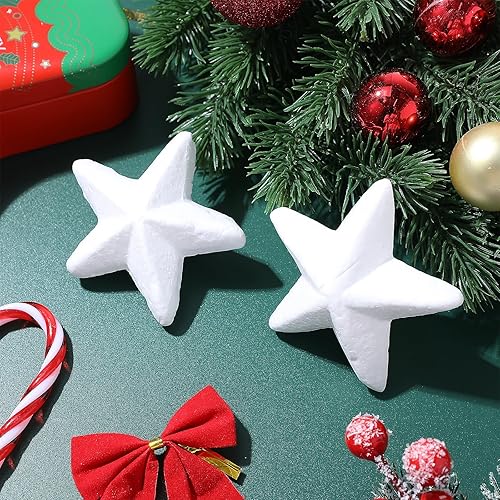 Miniatura 9 de 10 piezas de decoración de estrellas a granel para bolas de espuma de 3 pulgadas, estrella de estrella, estrella, decoración de bricolaje,