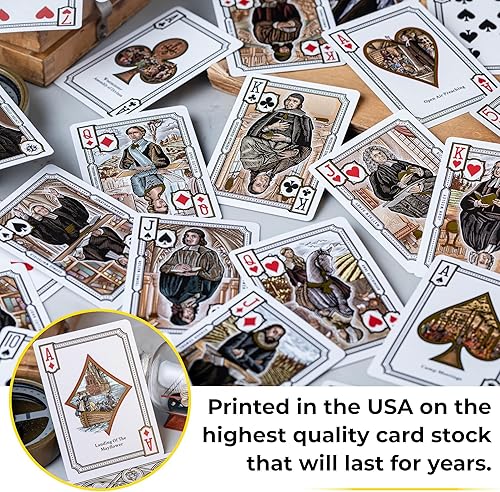 Miniatura 5 de Gran Despertar Historia Cristiana Juego de cartas Baraja con arte único dibujado a mano, Baraja bíblica de iglesia con juego de cartas e-Book