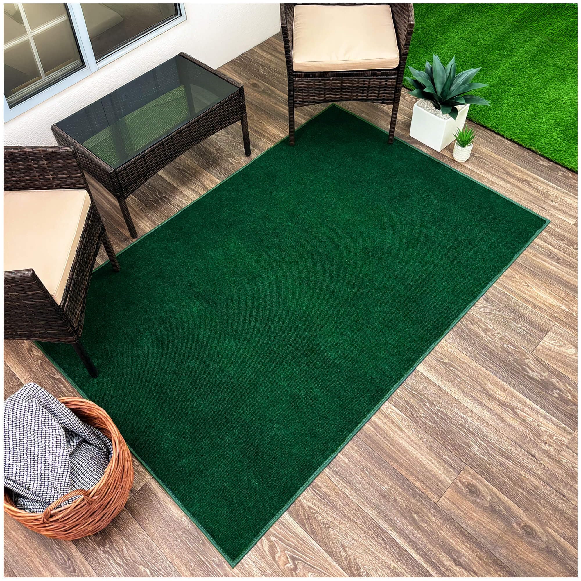 Amazon.com: KOECKRITZ 12'x18' Indoor Outdoor Area Rug – Green