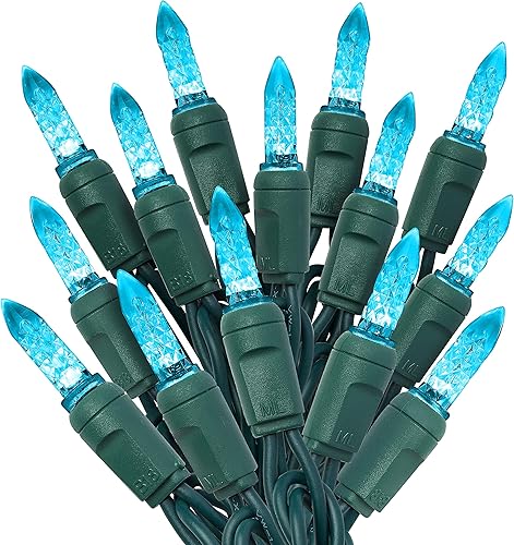 Miniatura 16 de HLO Lighting Luces LED rojas de Navidad M6 | Mini luces LED de Navidad para uso en interiores y exteriores, 70 bombillas Rojo,Patriótico (rojo,