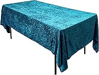 Vista 15 de AK TRADING CO. Lush Panne - Mantel rectangular de terciopelo, 60 x 102 pulgadas, color ciruela