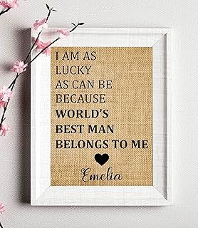 Valentine Gift for him, Personalized Wedding Gift for him, Gift for husband, Handmade Anniversary gift, Birthday gift for him (Frame not Included)