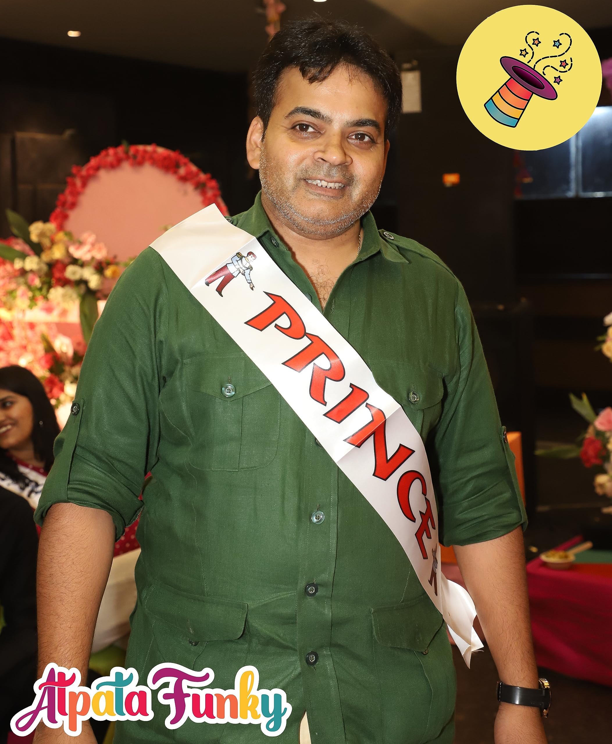 Atpata Funky Prince Sash for The Birthday Boy, Pampered Brother, etc. - Image 3 thumbnail