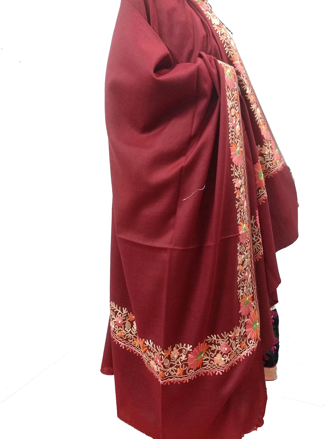 Maroon colour shawl Clearance