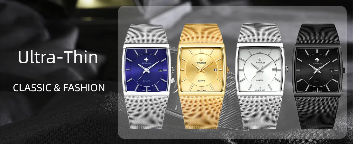30mm Mesh Strap Quartz Wrist Watch Signature 30mm Azure Blue Tone & Silver Mesh Watch | Olivia  main image 2