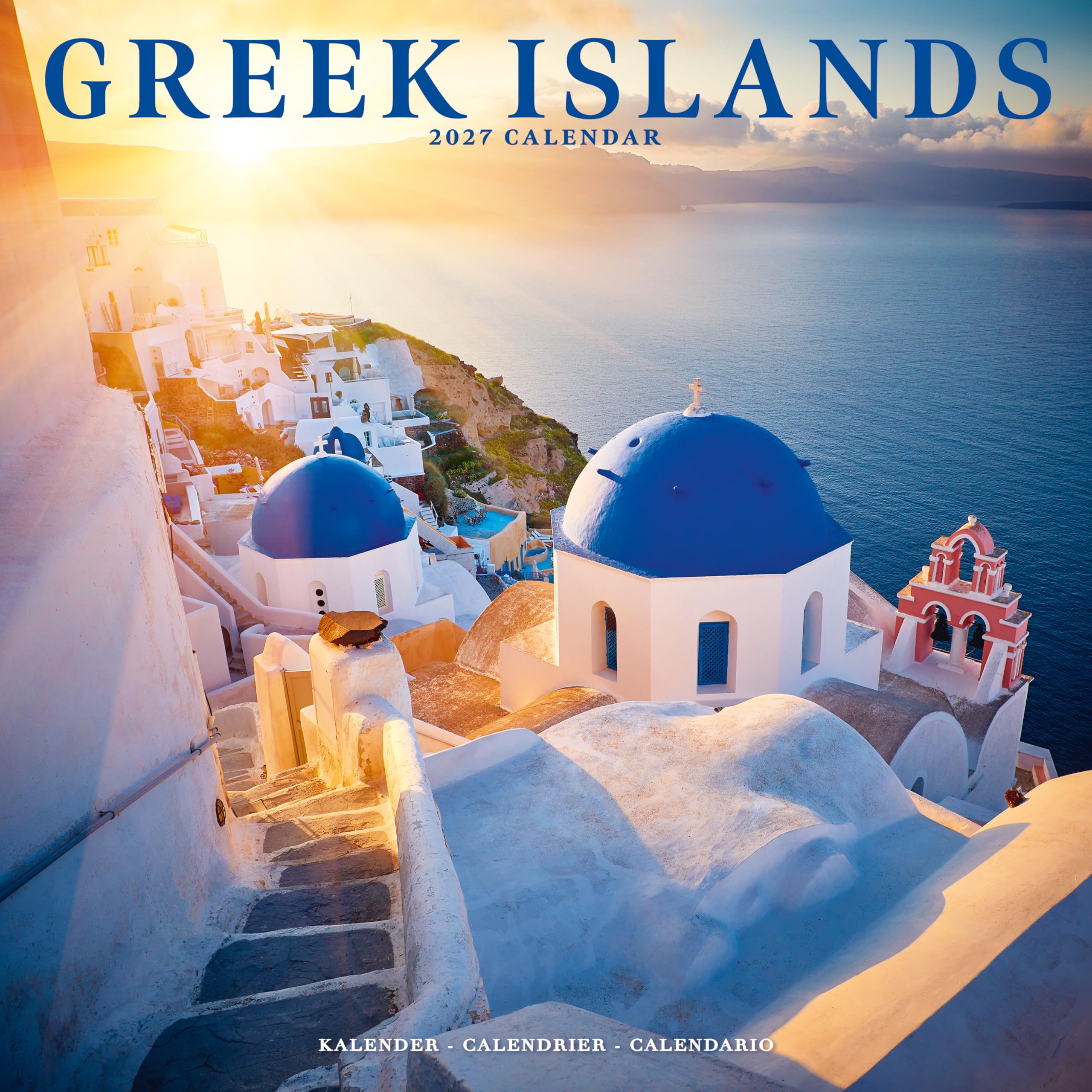Greek Islands Calendar 2027, Wall Calendars, Month To View, Travel, Gift