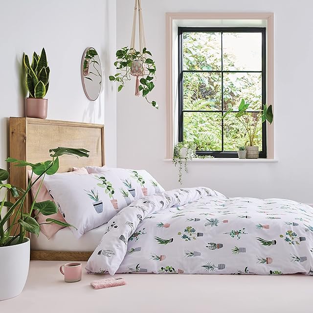 Sassy B Plant Babe Double Duvet Set Green